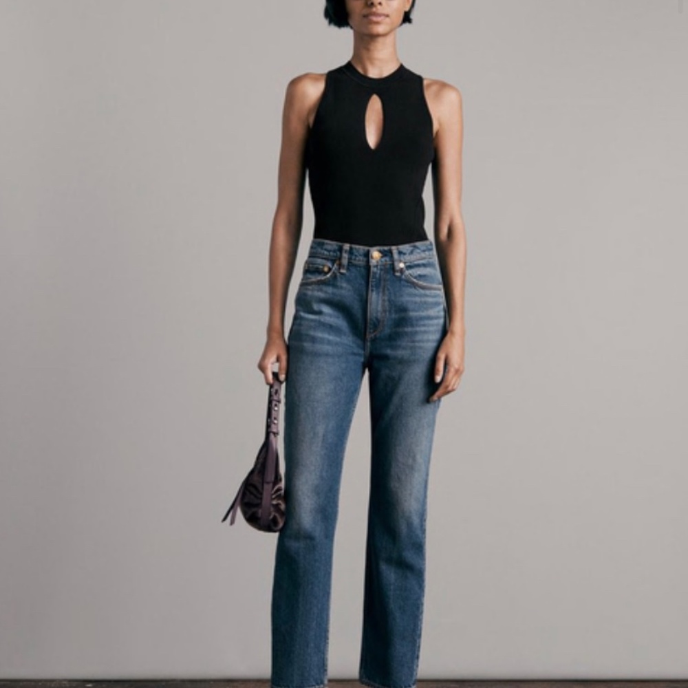 Rag & Bone Asher Viscose Keyhole Tank - Picture 3 of 6